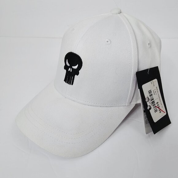 Volvik Other - Volvik Men's Marvel Punisher White & Black Strap Back Baseball Cap One Size NWTF
